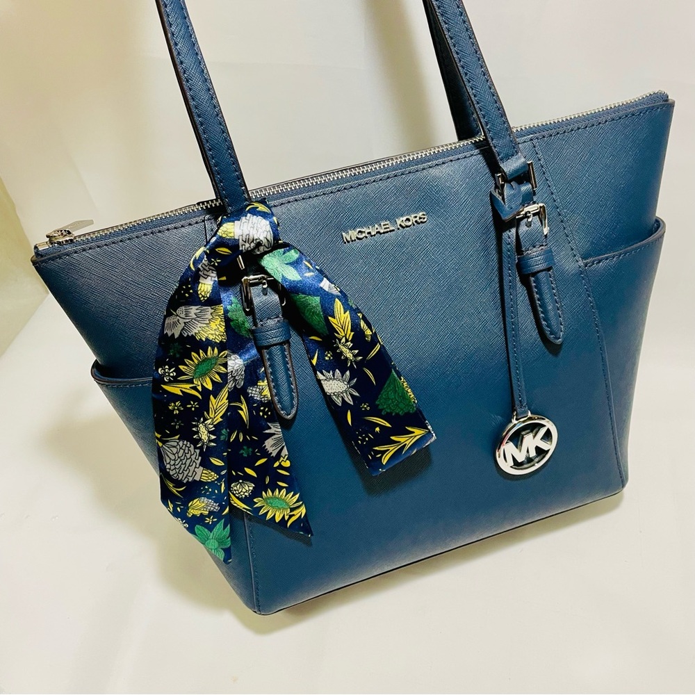 Michael Kors Charlotte Large Saffiano Leather Tote, EUC - Picture 2 of 16